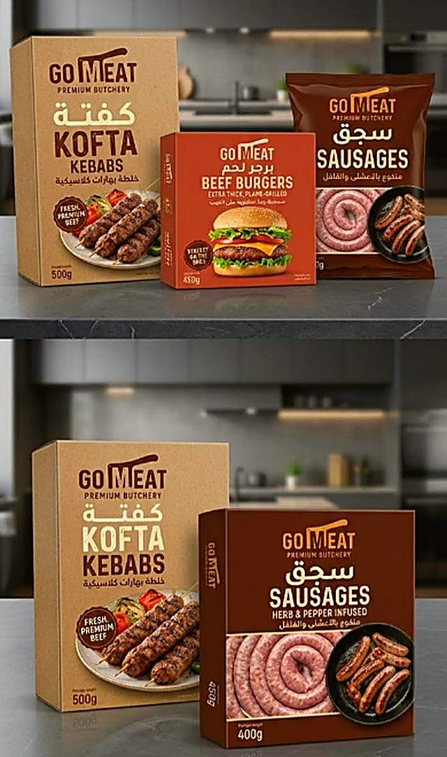 تشكيلة منتجات Go Meat